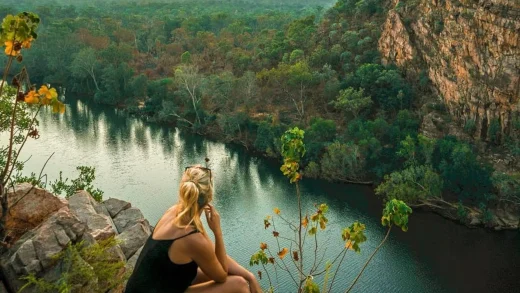 People in Katherine Gorge
